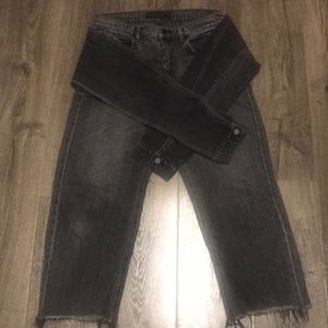 Alexander wang crop denim